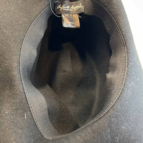 Raffaello Bettini 100% Wool Hat w/ Band & Gold Detail, NWT! - Picture 4 of 5